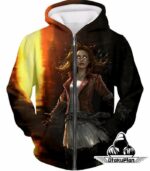 Hot Chaos Magic User Scarlet Witch 3D Action Hoodie - Zip Up Hoodie