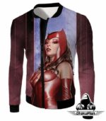 Super-Hot Marvel Hero Scarlet Witch Cool Hoodie - Jacket