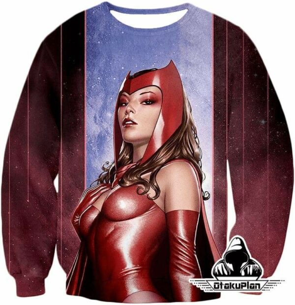 Super-Hot Marvel Hero Scarlet Witch Cool Hoodie - Sweatshirt