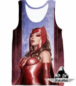 Super-Hot Marvel Hero Scarlet Witch Cool Hoodie - Tank Top