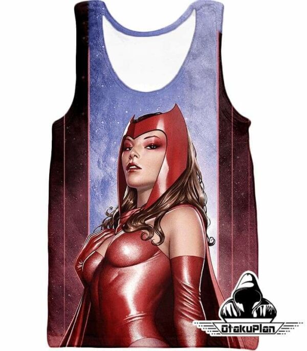 Super-Hot Marvel Hero Scarlet Witch Cool Hoodie - Tank Top