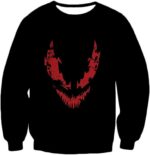 Blood Red Spiderman Villain Carnage Promo Black Zip Up Hoodie - Sweatshirt