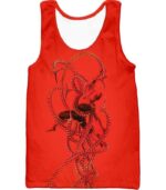 Spiderman In Octopus Claws Cool Red Action Hoodie - Tank Top