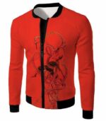 Spiderman In Octopus Claws Cool Red Action Zip Up Hoodie - Jacket