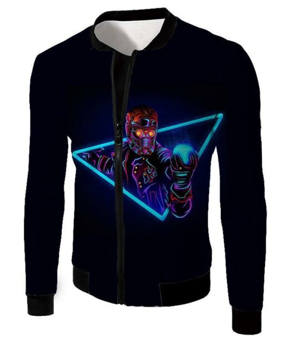 Star Lord Super Black Hoodie - Jacket