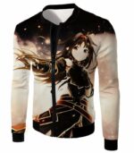 Sword Art Online Absolute Sword Konno Yuuki Cool Graphic Hoodie - Jacket