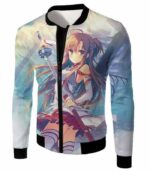 Sword Art Online And Sexy Yuuki Asuna Avatar Cool Anime Promo Hoodie - Sword Art Online Hoodie - Jacket