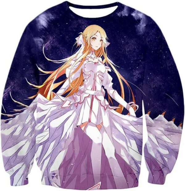 Sword Art Online Anime Blonde Yuuki Asuna Cool Promo Hoodie - SAO Merch Hoodie - Sweatshirt