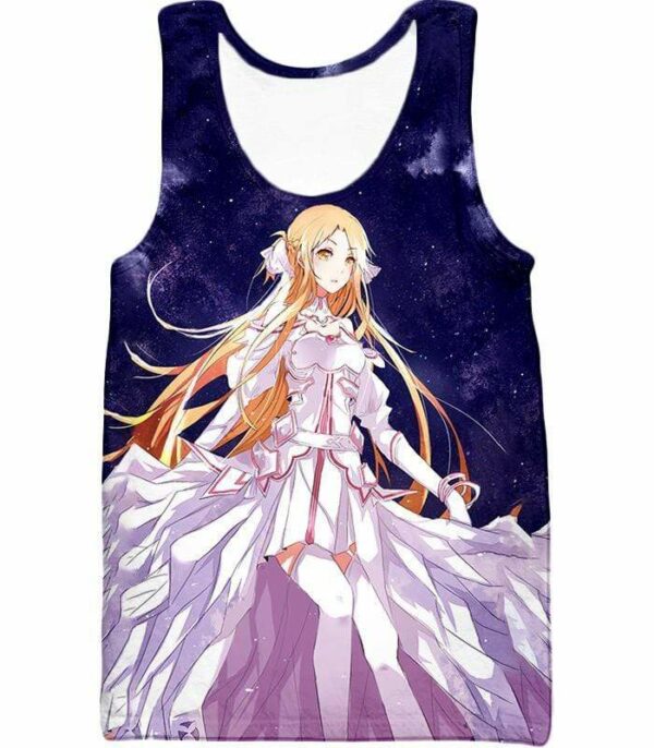 Sword Art Online Anime Blonde Yuuki Asuna Cool Promo Zip Up Hoodie - SAO Merch Zip Up Hoodie - Tank Top