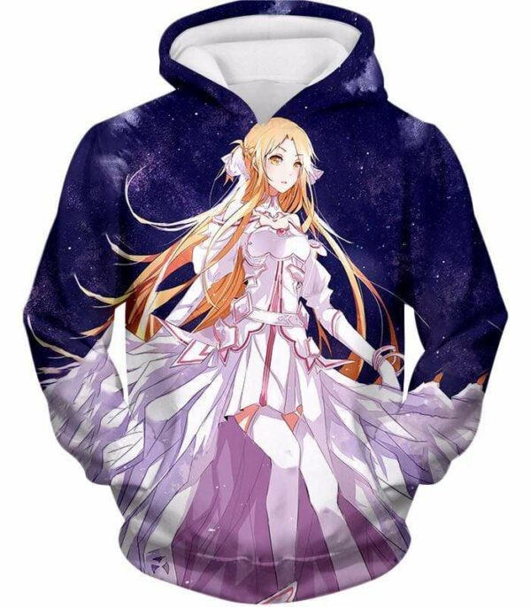 Sword Art Online Anime Blonde Yuuki Asuna Cool Promo Zip Up Hoodie - SAO Merch Zip Up Hoodie - Hoodie