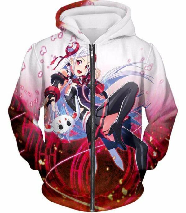 Sword Art Online Anime Girl Yuuna Shigemura Ultimate Graphic Promo Hoodie - SAO Merch Hoodie - Zip Up Hoodie