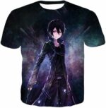 Sword Art Online Avatar Kirito The Black Swordsman Anime Black Hoodie - Sword Art Online Hoodie - T-Shirt