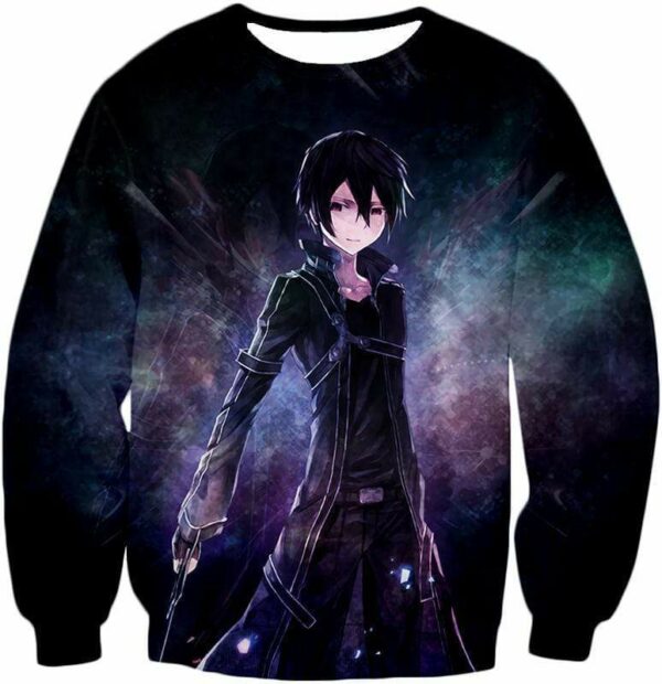 Sword Art Online Avatar Kirito The Black Swordsman Anime Black Hoodie - Sword Art Online Hoodie - Sweatshirt