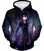 Sword Art Online Avatar Kirito The Black Swordsman Anime Black Hoodie - Sword Art Online Hoodie