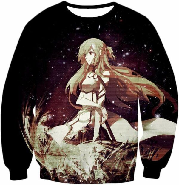 Sword Art Online Beautiful Blonde Asuna Yuuki Cute Avatar Graphic Hoodie - Sword Art Online Hoodie - Sweatshirt