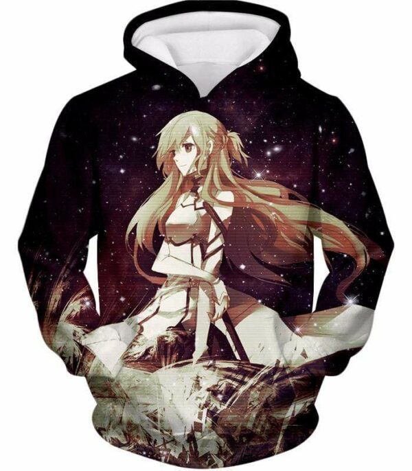 Sword Art Online Beautiful Blonde Asuna Yuuki Cute Avatar Graphic Hoodie - Sword Art Online Hoodie - Hoodie