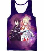 Sword Art Online Best Anime Couple Kirito And Asuna Cool Action Anime Hoodie - Tank Top