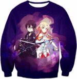 Sword Art Online Best Anime Couple Kirito And Asuna Cool Action Anime Hoodie - Sweatshirt