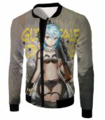 Sword Art Online Cool Gun Gale Online Promo Girl Asada Shino Cool Grey Anime Hoodie - Sword Art Online Hoodie - Jacket