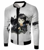 Sword Art Online Cool Hero Kirigaya Kazuto Aka Kirito Action White Hoodie - Sword Art Online Hoodie - Jacket