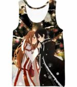 Sword Art Online Cutest Anime Couple Kirito And Asuna Anime Hoodie - Tank Top