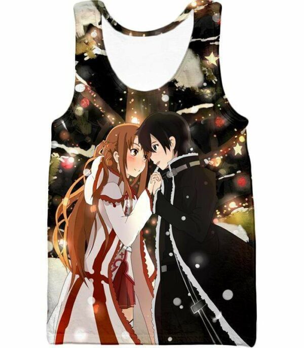 Sword Art Online Cutest Anime Couple Kirito And Asuna Anime Hoodie - Tank Top