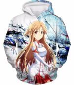 Sword Art Online Cutest Blonde Asuna Yuuki Graphic Zip Up Hoodie - SAO Merch Hoodie - Hoodie