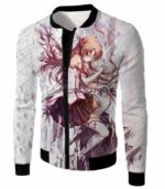 Sword Art Online Extreme Beauty Yuuki Asuna Cool Anime Promo Graphic Hoodie - Sword Art Online Hoodie - Jacket