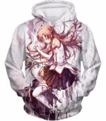 Sword Art Online Extreme Beauty Yuuki Asuna Cool Anime Promo Graphic Zip Up Hoodie - Sword Art Online Zip Up Hoodie - Hoodie