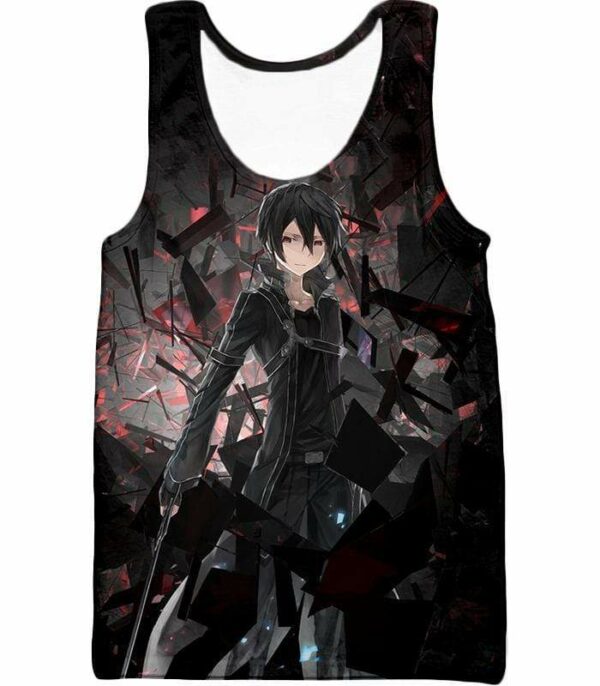 Sword Art Online Extremely Kirito The Black Swordsman Hoodie - Tank Top