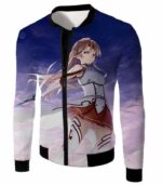 Sword Art Online Extremely Talented Swordsman Asuna Action Zip Up Hoodie - Jacket