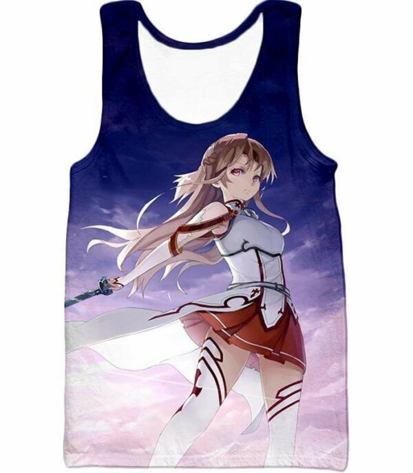 Sword Art Online Extremely Talented Swordsman Asuna Action Zip Up Hoodie - Tank Top