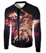 Sword Art Online Favourite Action Couple Kirito And Asuna Anime Graphic Hoodie - Jacket