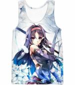 Sword Art Online Incredible VRMMORPG Player Yuuki Konno White Zip Up Hoodie  - Sword Art Online Zip Up Hoodie - Tank Top