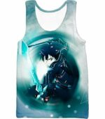 Sword Art Online Kirito Swordplay Action Online White Anime Zip Up Hoodie - SAO Merch Hoodie - Tank Top