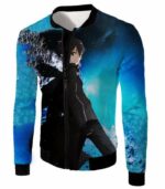 Sword Art Online Kirito The Black Swordsman Cool Anime Graphic Promo Hoodie - Sword Art Online Hoodie - Jacket