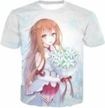 Sword Art Online Lovely Anime Girl Yuuki Asuna Cool Promo White Hoodie - SAO Merch Hoodie - T-Shirt