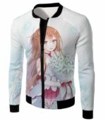 Sword Art Online Lovely Anime Girl Yuuki Asuna Cool Promo White Hoodie - SAO Merch Hoodie - Jacket