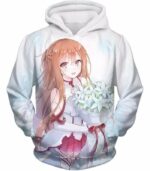 Sword Art Online Lovely Anime Girl Yuuki Asuna Cool Promo White Hoodie - SAO Merch Hoodie - Hoodie