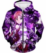 Sword Art Online Super Cute Asuna Yuuki Graphic Hoodie - SAO MerchandseHoodie - Zip Up Hoodie