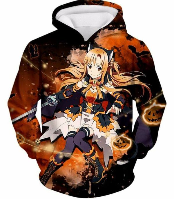 Sword Art Online Super Cute Character Yuuki Asuna Anime Graphic Hoodie - Sword Art Online Hoodie