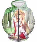 Sword Art Online Super Cute Player Asuna Hoodie - SAO Merch Hoodie - Zip Up Hoodie