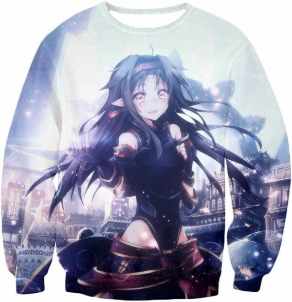 Sword Art Online Super Cute Yuuki Konno Anime Graphic Hoodie - SAO Merch Hoodie - Sweatshirt