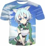 Sword Art Online Super Marksman Asada Shino Alfheim Online Hoodie  - Sword Art Online Hoodie - T-Shirt