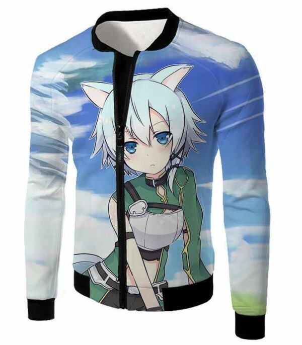 Sword Art Online Super Marksman Asada Shino Alfheim Online Hoodie  - Sword Art Online Hoodie - Jacket