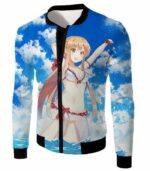 Sword Art Online Super Sexy Anime Blonde Yuuki Asuna Cool Promo Hoodie - SAO Merch Hoodie - Jacket