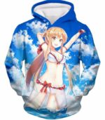 Sword Art Online Super Sexy Anime Blonde Yuuki Asuna Cool Promo Hoodie - SAO Merch Hoodie - Hoodie