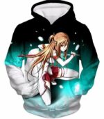 Sword Art Online Super Swordsman Asuna Cool Action Anime Graphic Hoodie - Hoodie