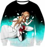 Sword Art Online Super Swordsman Asuna Cool Action Anime Graphic Hoodie - Sweatshirt
