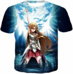 Sword Art Online Surviving Online Extreme Beauty Yuuki Asuna Zip Up Hoodie  - Sword Art Online Zip Up Hoodie - T-Shirt